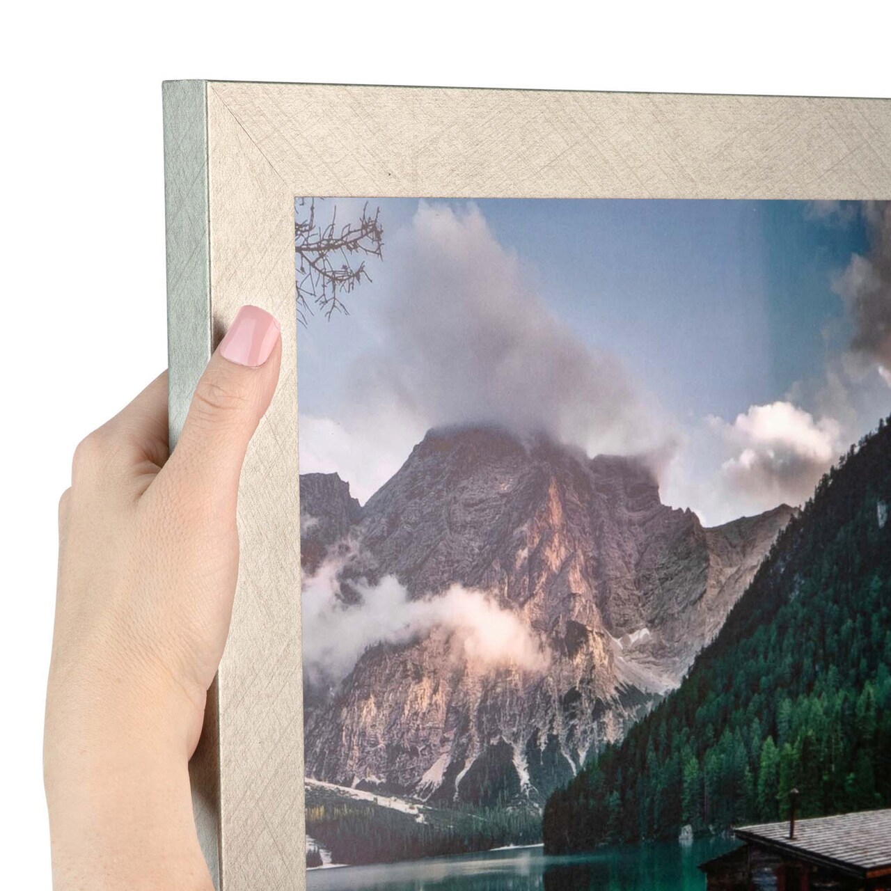ArtToFrames 6x8 Inch Picture Frame, This 1.25 Inch Custom MDF Poster Frame is Available in Multiple Colors, Great for Your Art or Photos - Comes with Regular Glass and Corrugated Backing (A46BP)